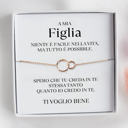 Bracciale per mia figlia "Un legame per l'eternità"